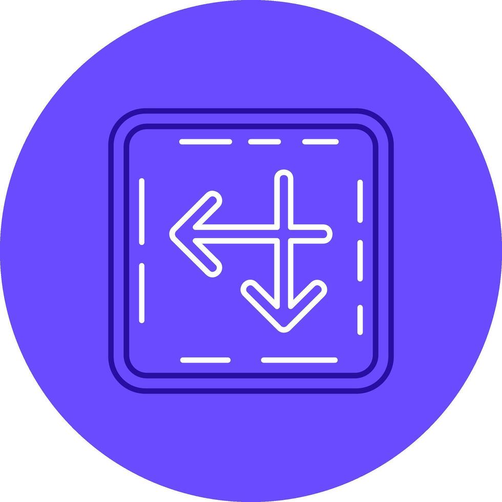 Intersect Duo tune color circle Icon vector