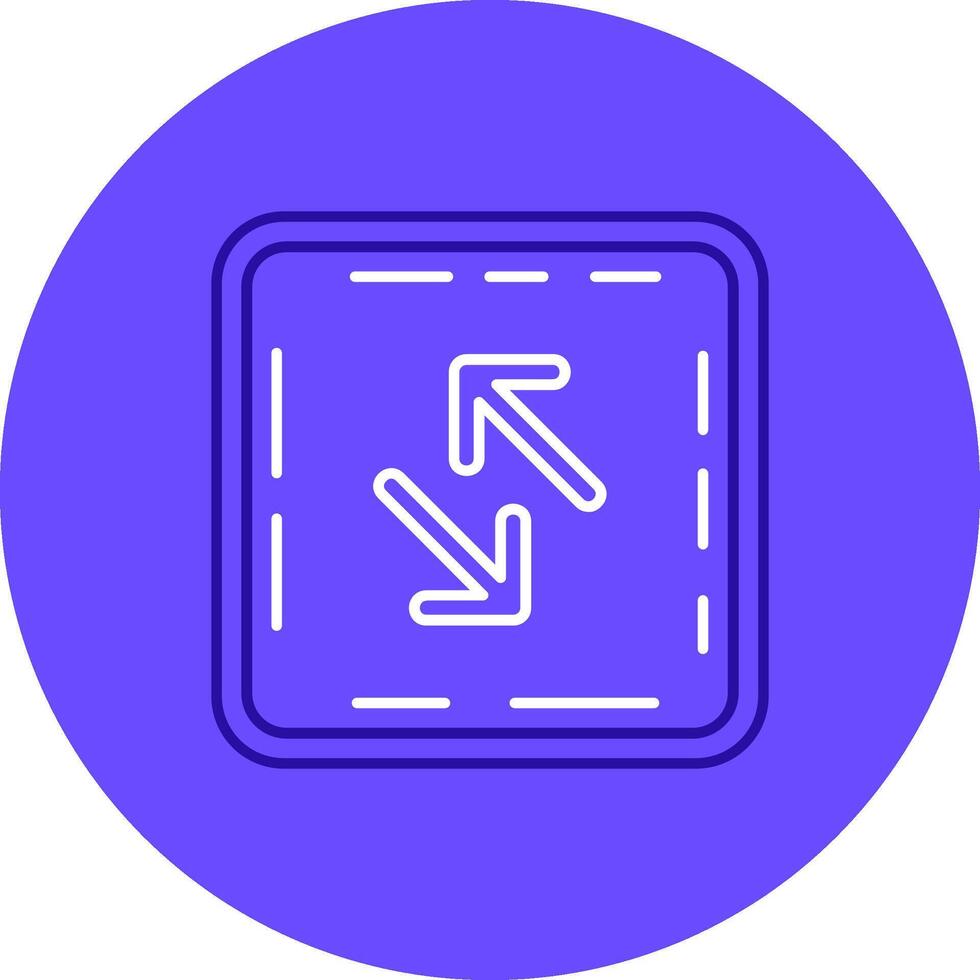 Swap Duo tune color circle Icon vector