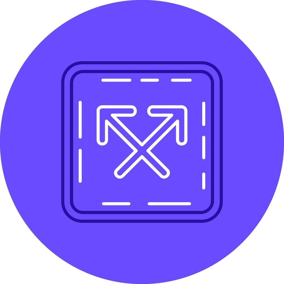 Intersect Duo tune color circle Icon vector