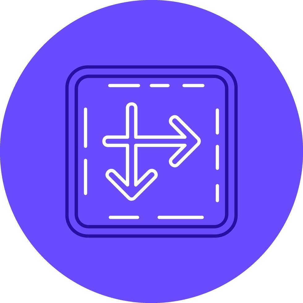 Intersect Duo tune color circle Icon vector