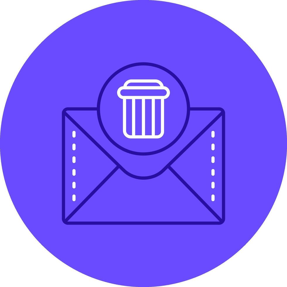 Dustbin Duo tune color circle Icon vector