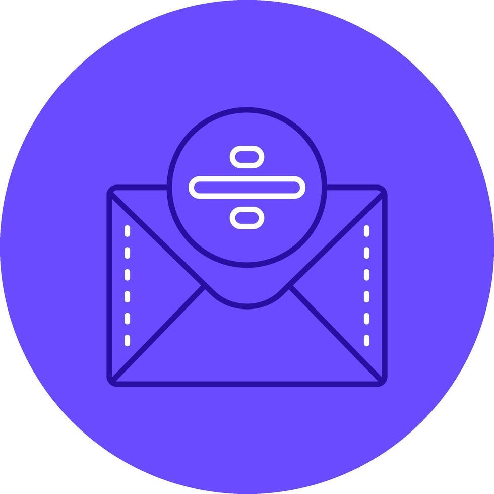 Divide Duo tune color circle Icon vector
