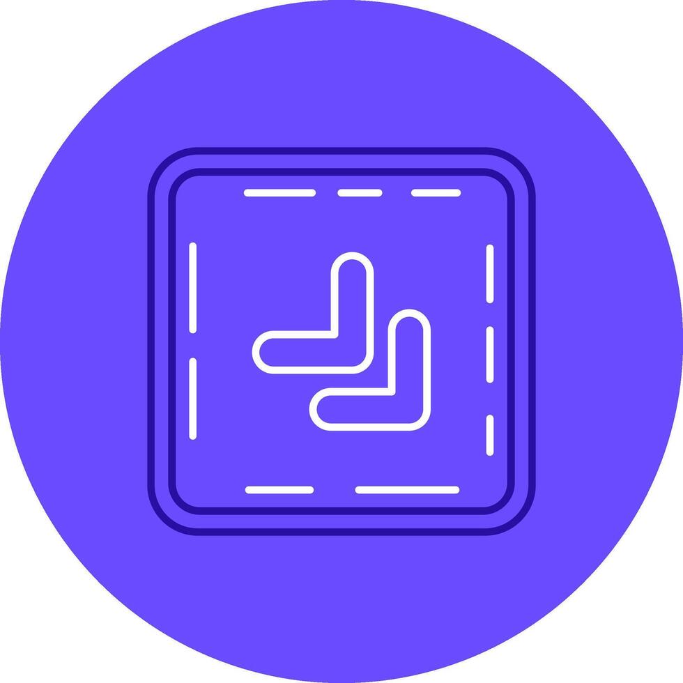 Chevron Duo tune color circle Icon vector
