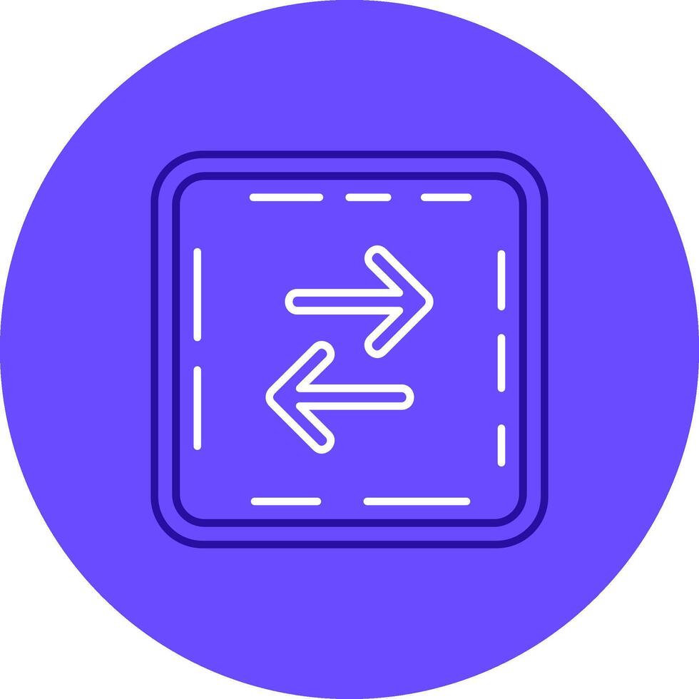 Swap Duo tune color circle Icon vector