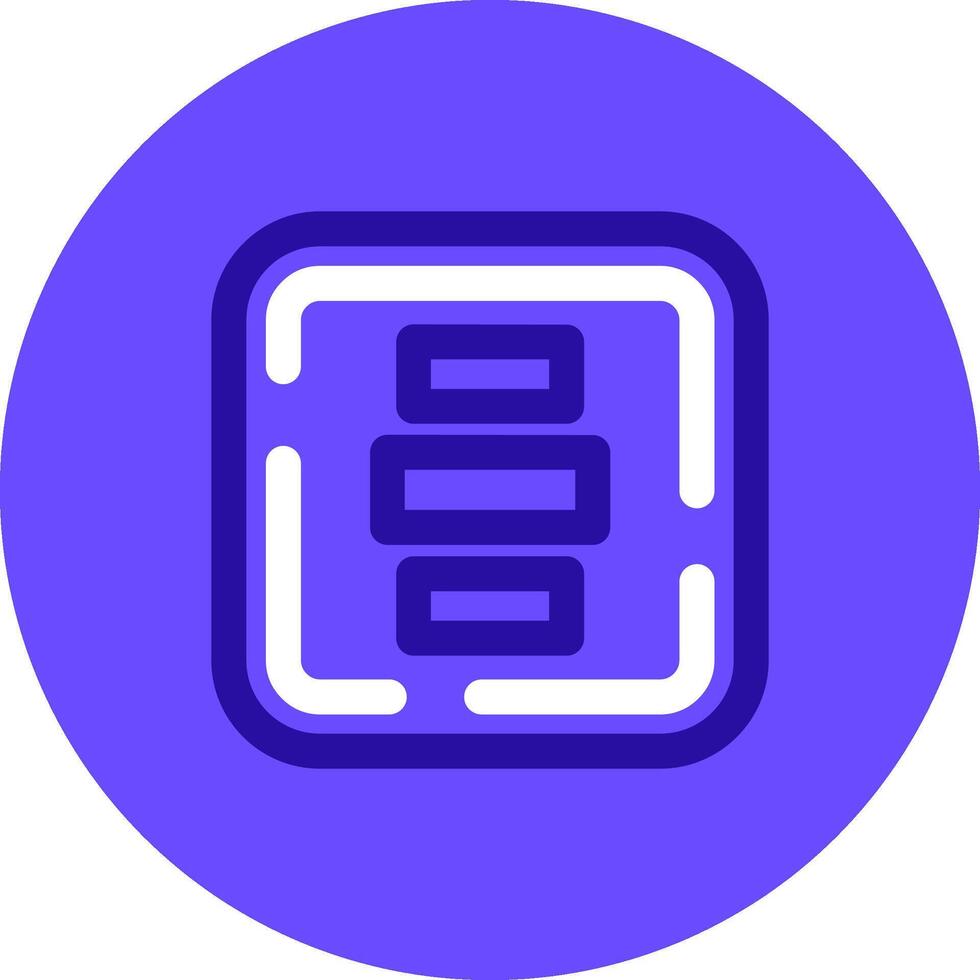 Horizontal Alignment Duo tune color circle Icon vector