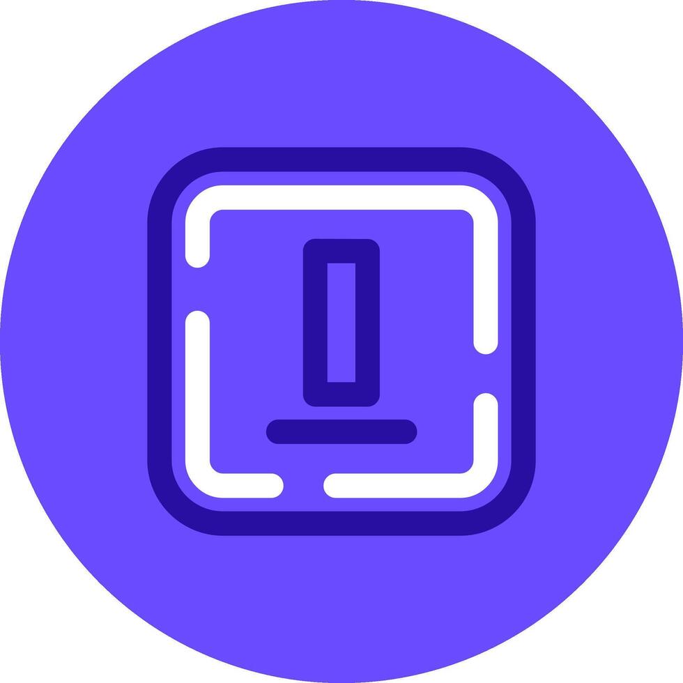 Bottom alignment Duo tune color circle Icon vector