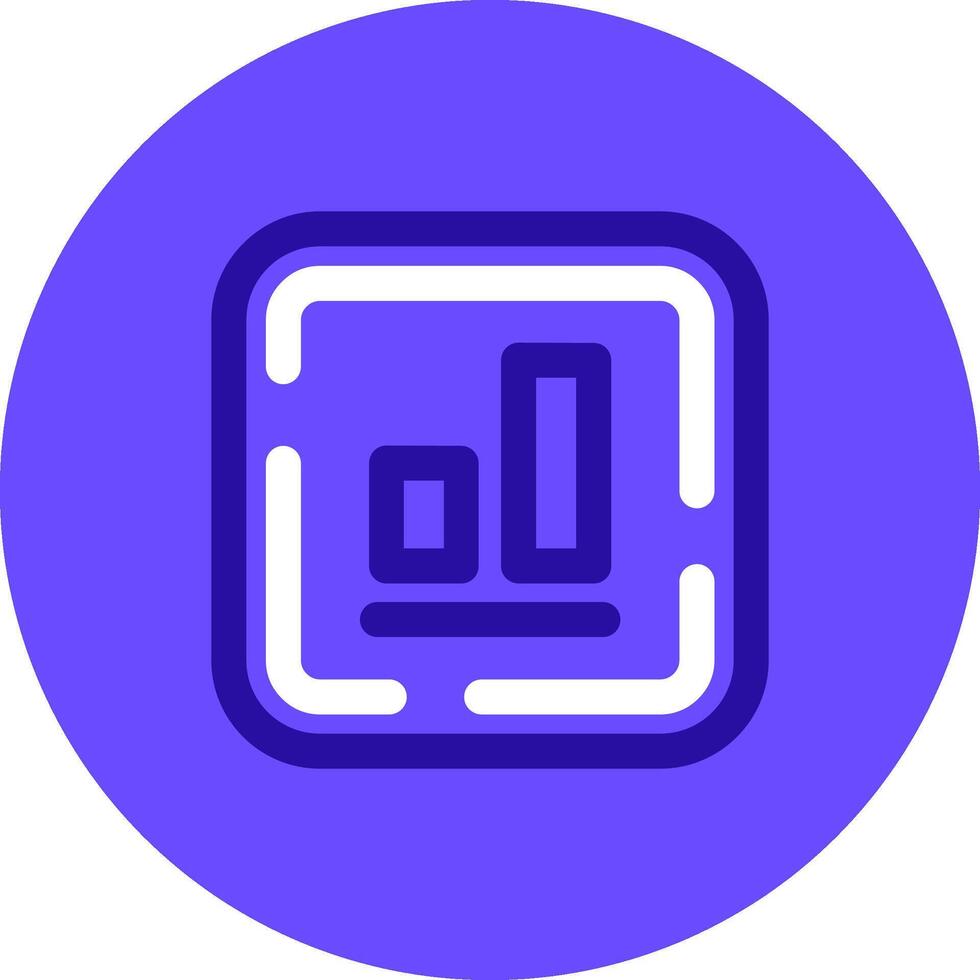 Bottom alignment Duo tune color circle Icon vector