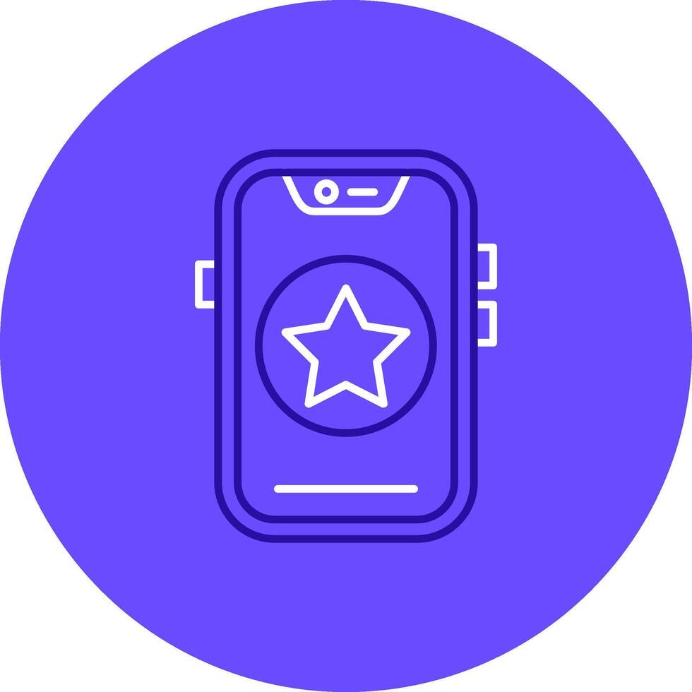 Star Duo tune color circle Icon vector