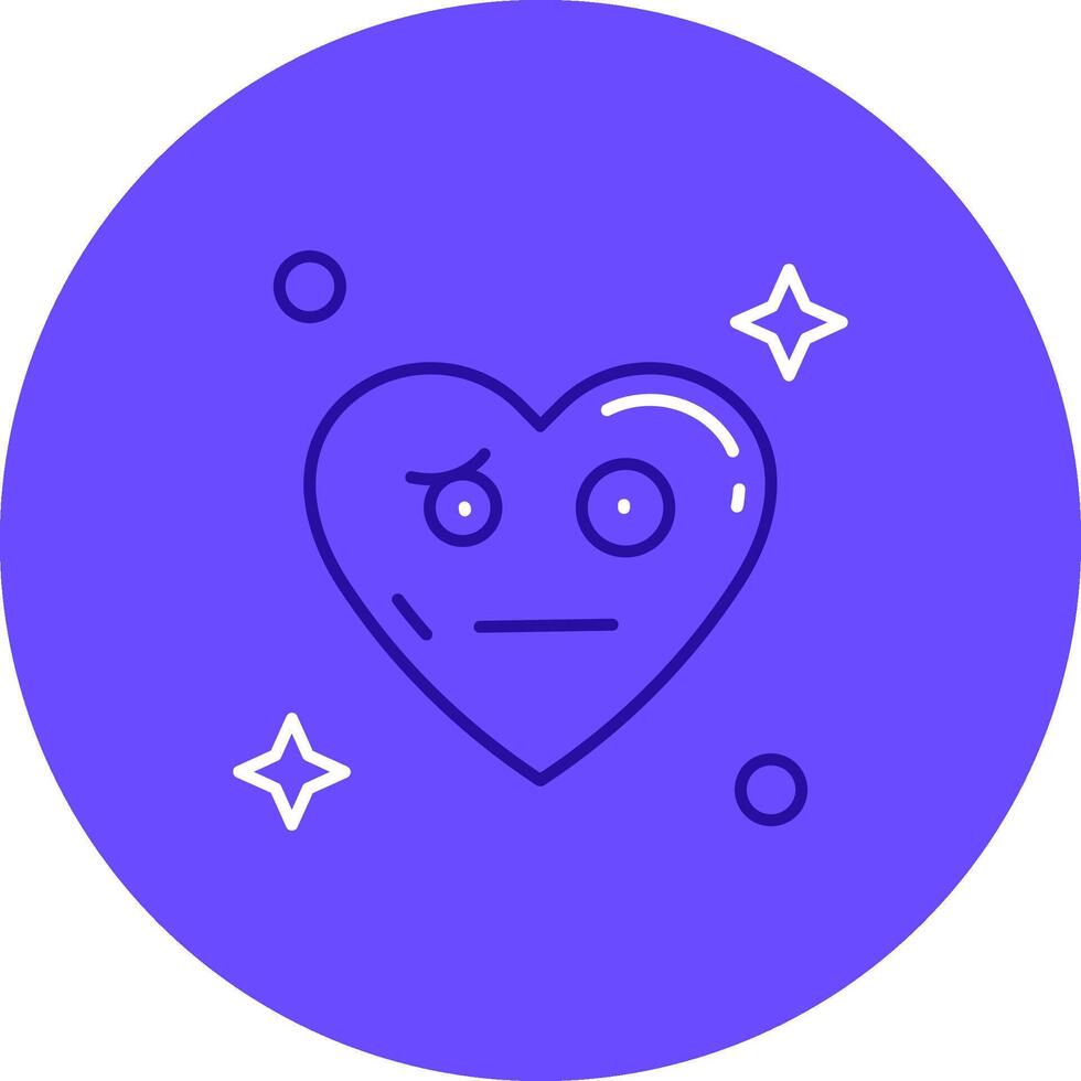 Confused Duo tune color circle Icon vector
