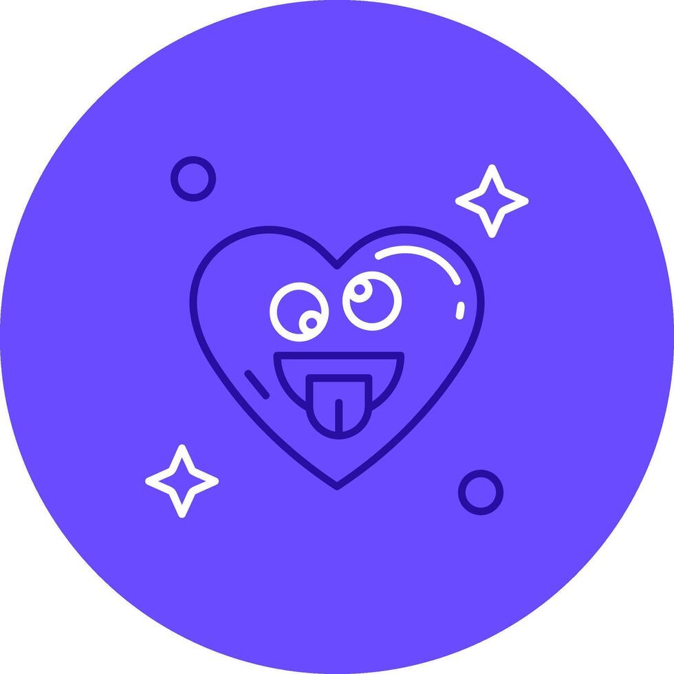 Zany Face Duo tune color circle Icon vector
