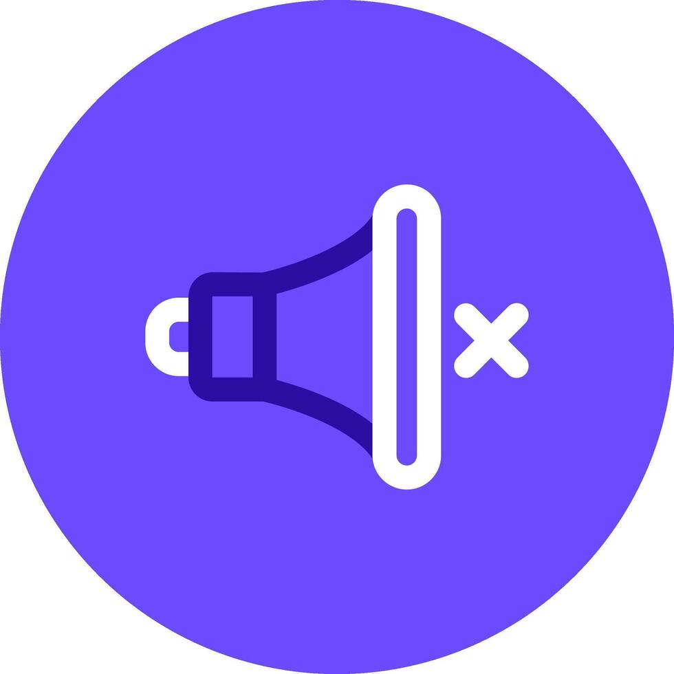 Mute Duo tune color circle Icon vector