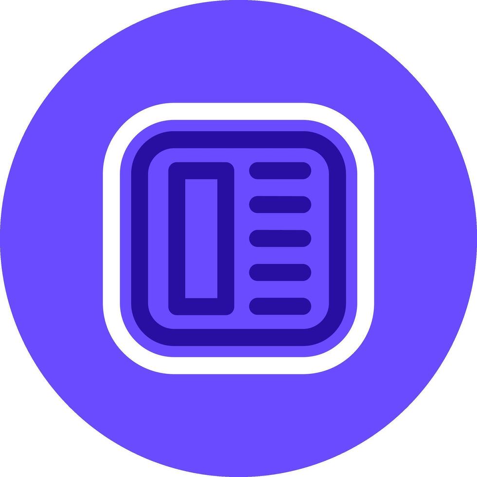 Layout Duo tune color circle Icon vector