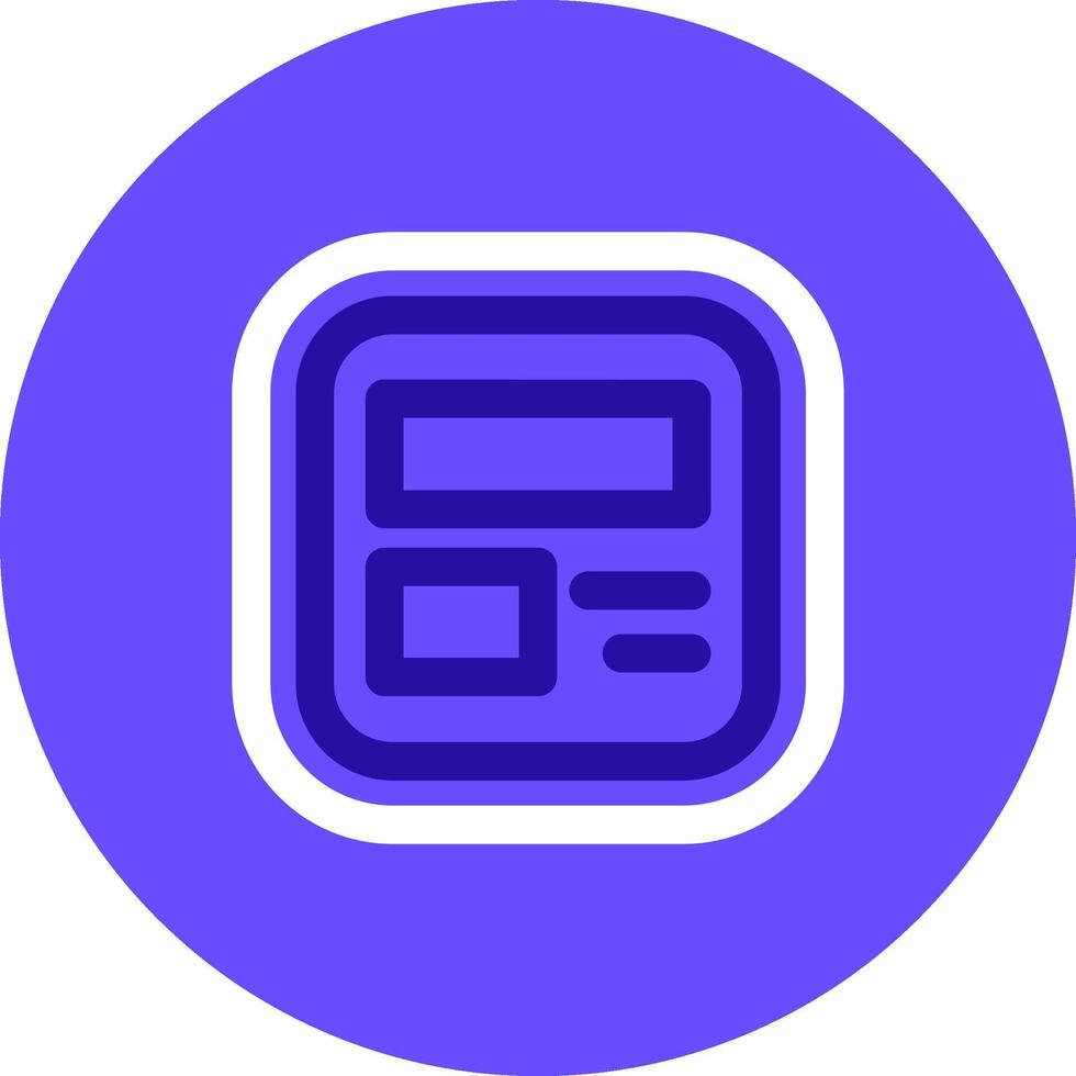 Layout Duo tune color circle Icon vector
