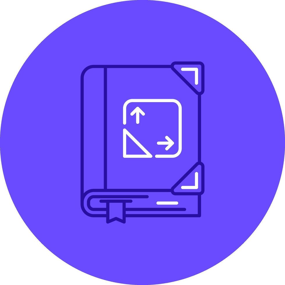Trigonometry Duo tune color circle Icon vector