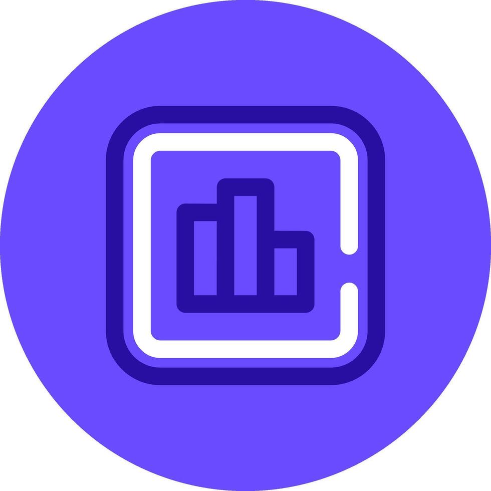 Statistics Duo tune color circle Icon vector