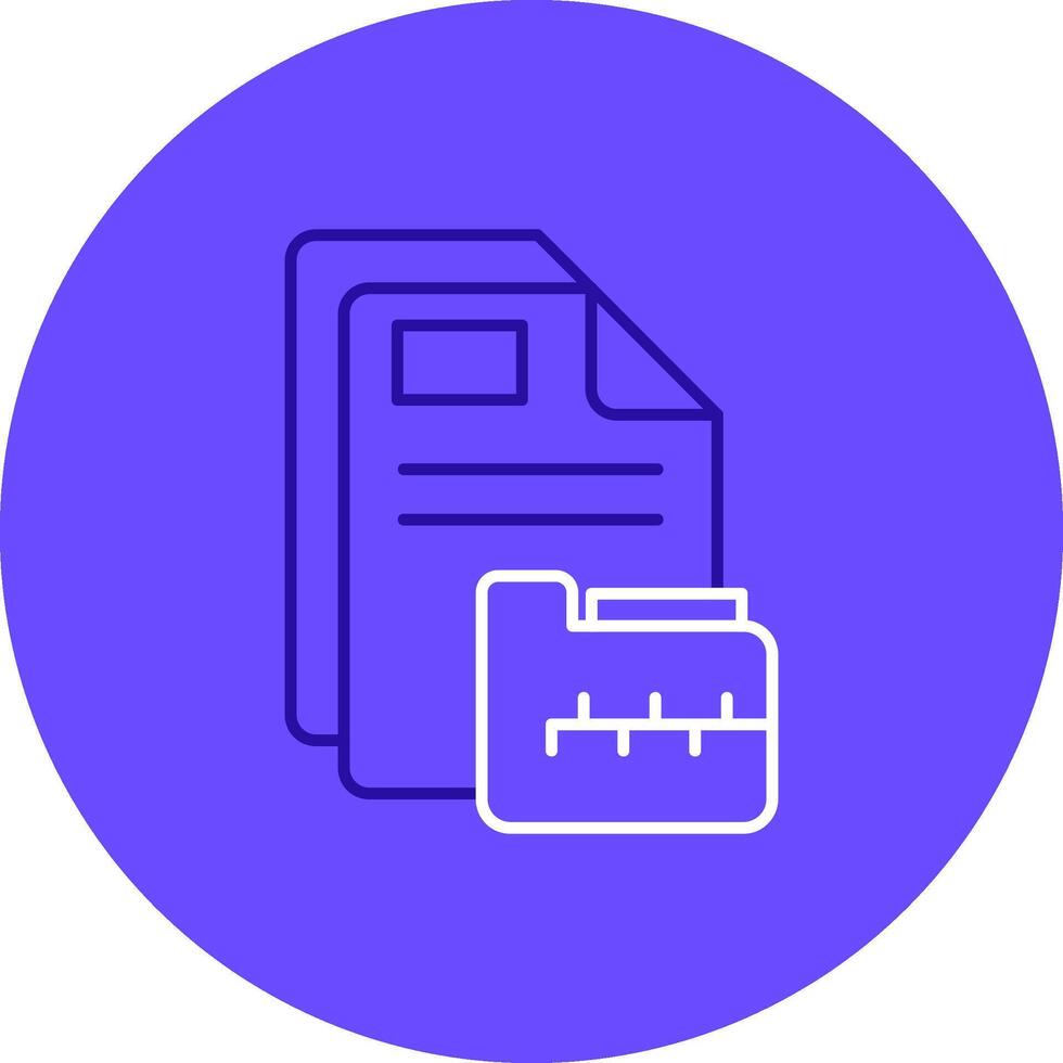 Archive Duo tune color circle Icon vector