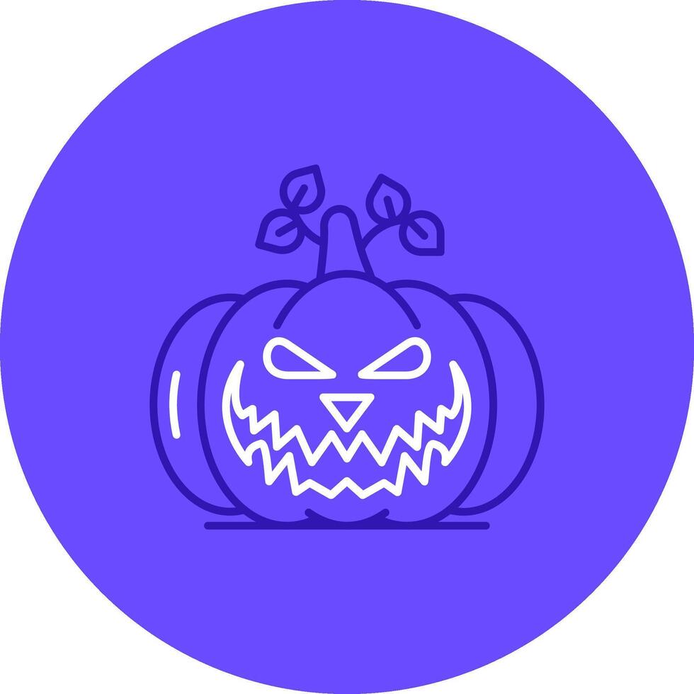 calabaza dúo melodía color circulo icono vector