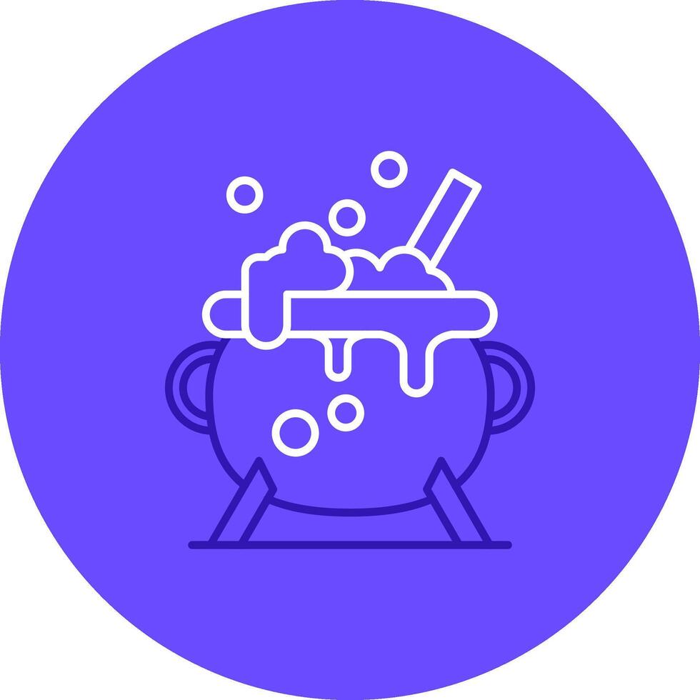 Cauldron Duo tune color circle Icon vector