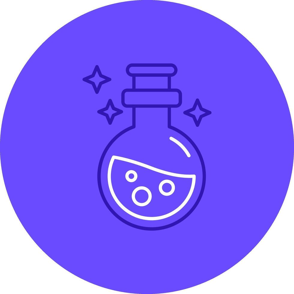 Potion Duo tune color circle Icon vector