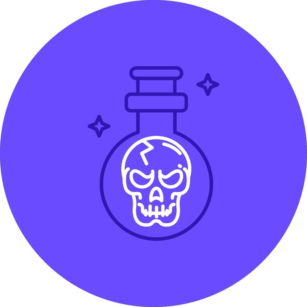 Potion Duo tune color circle Icon vector