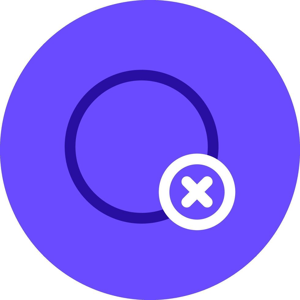 Delete circle Duo tune color circle Icon vector