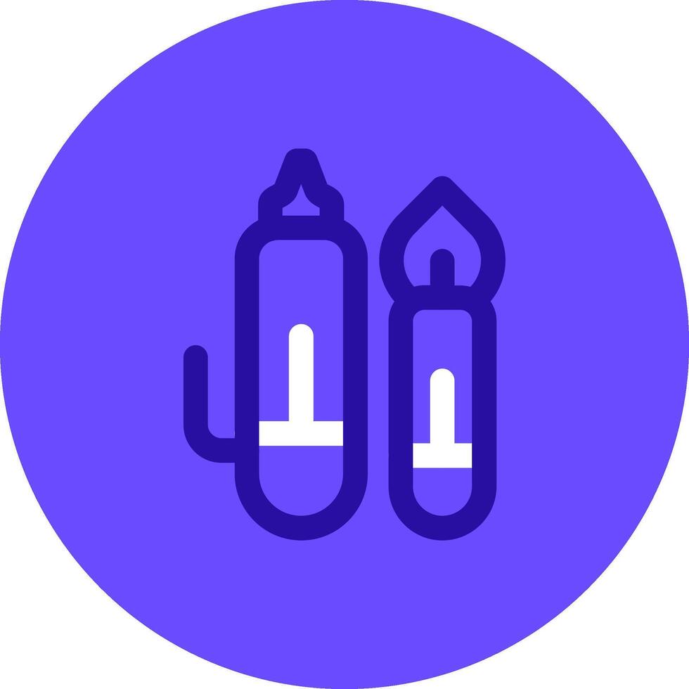 pen types Duo tune color circle Icon vector