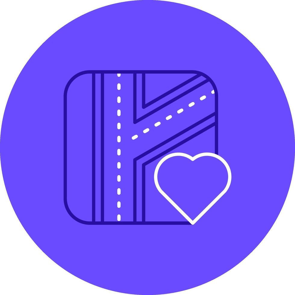 Like Duo tune color circle Icon vector