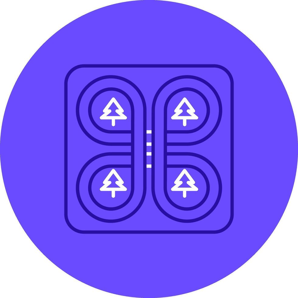 Overpass Duo tune color circle Icon vector
