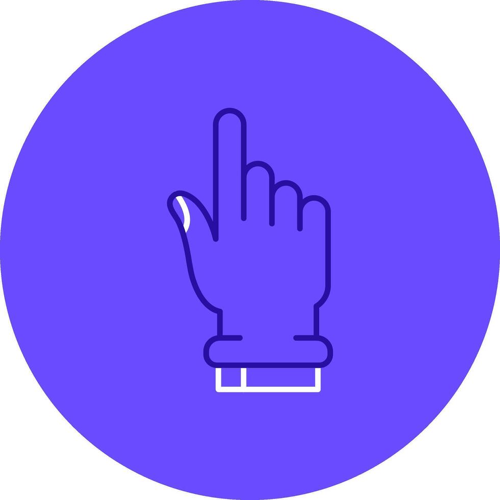 Hand click Duo tune color circle Icon vector