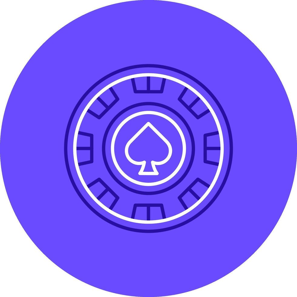 Chip Duo tune color circle Icon vector