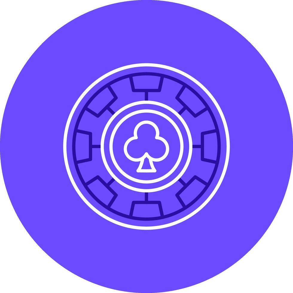 Chip Duo tune color circle Icon vector
