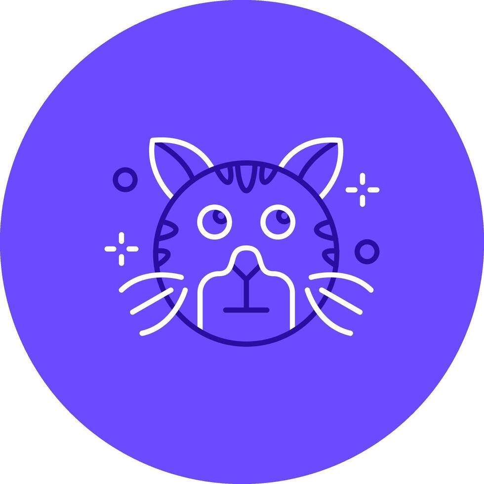 Rolling eyes Duo tune color circle Icon vector