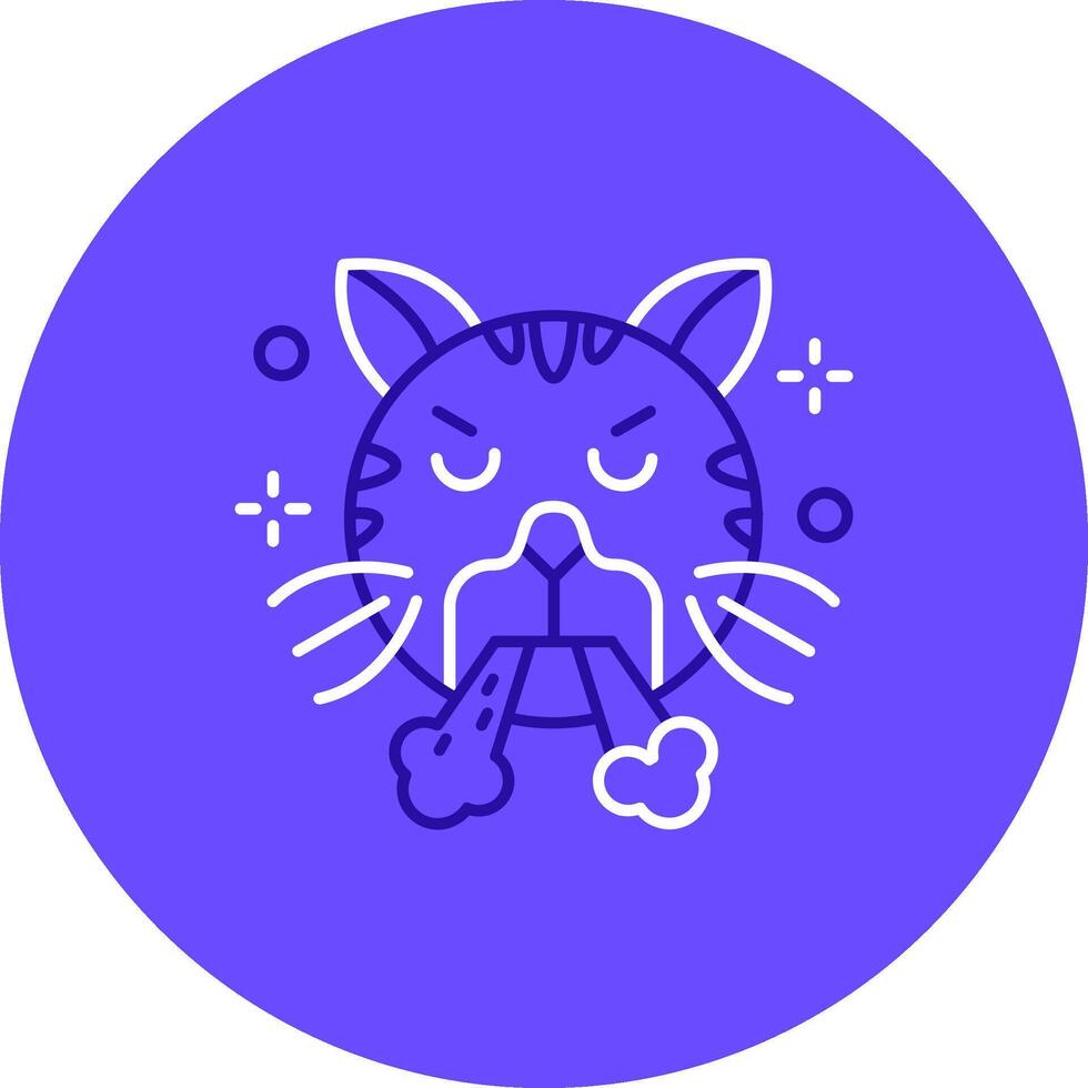 Angry Duo tune color circle Icon vector