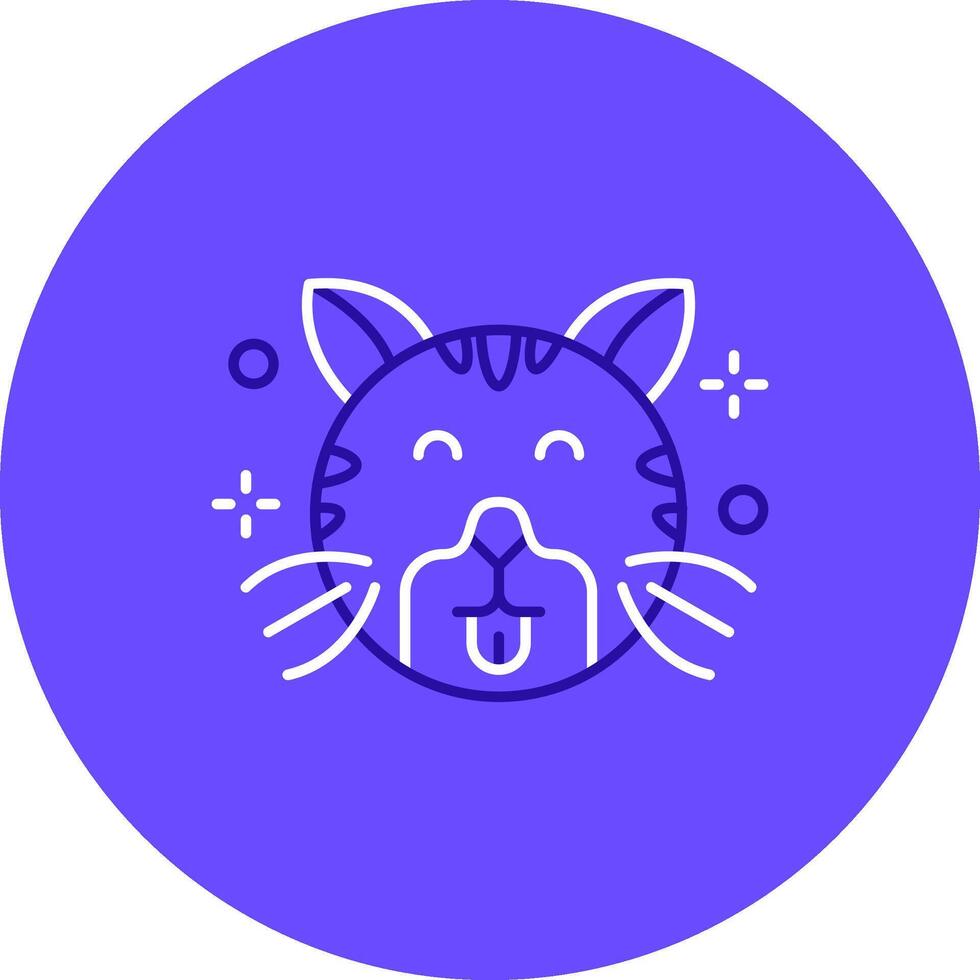 Cute Duo tune color circle Icon vector