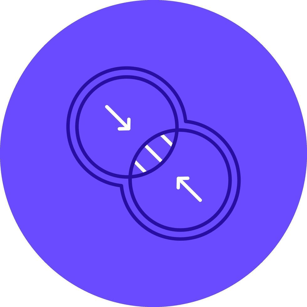 Combine Duo tune color circle Icon vector