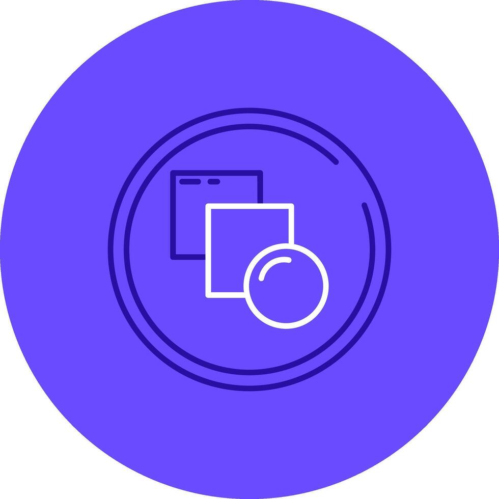 Blend Duo tune color circle Icon vector