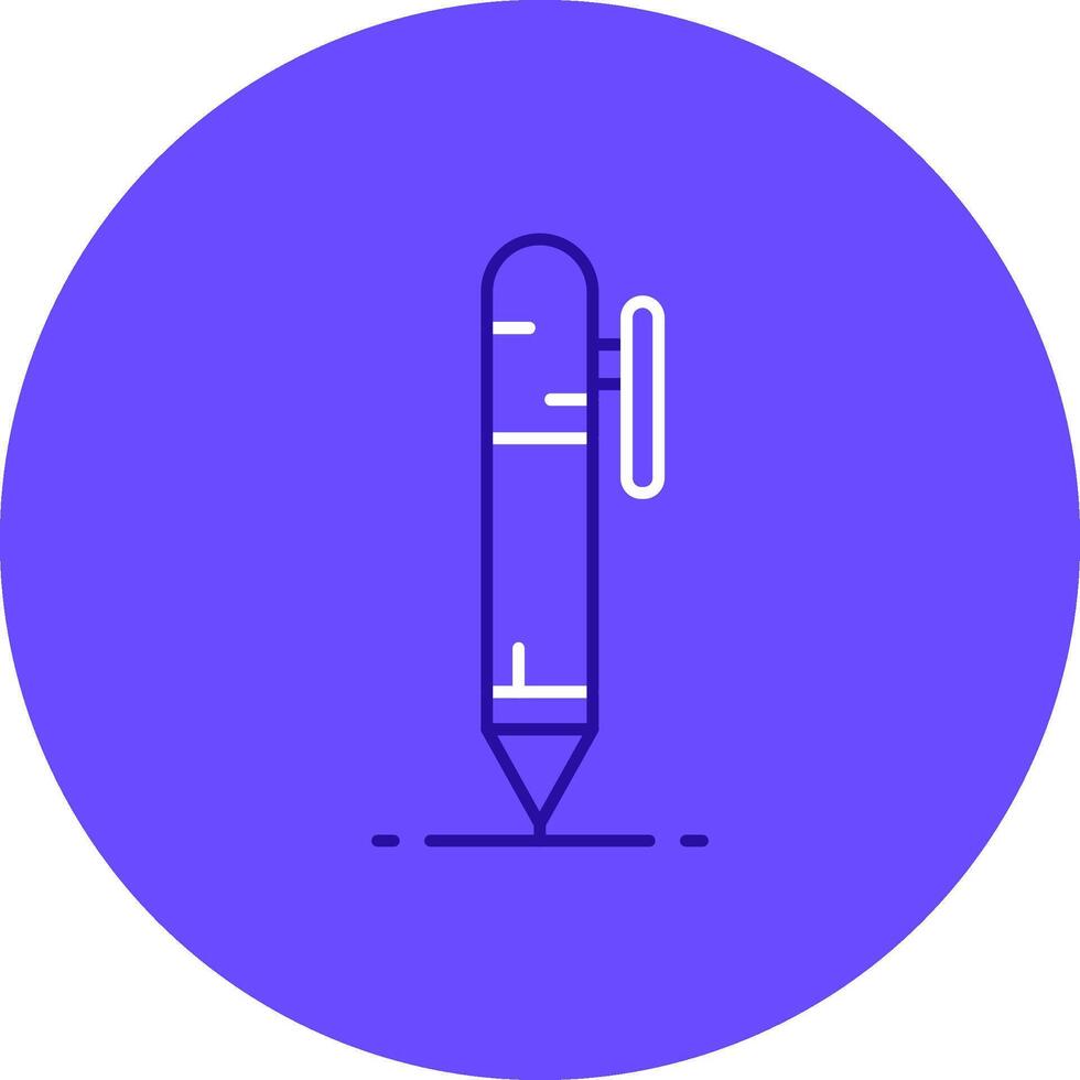Pen Duo tune color circle Icon vector