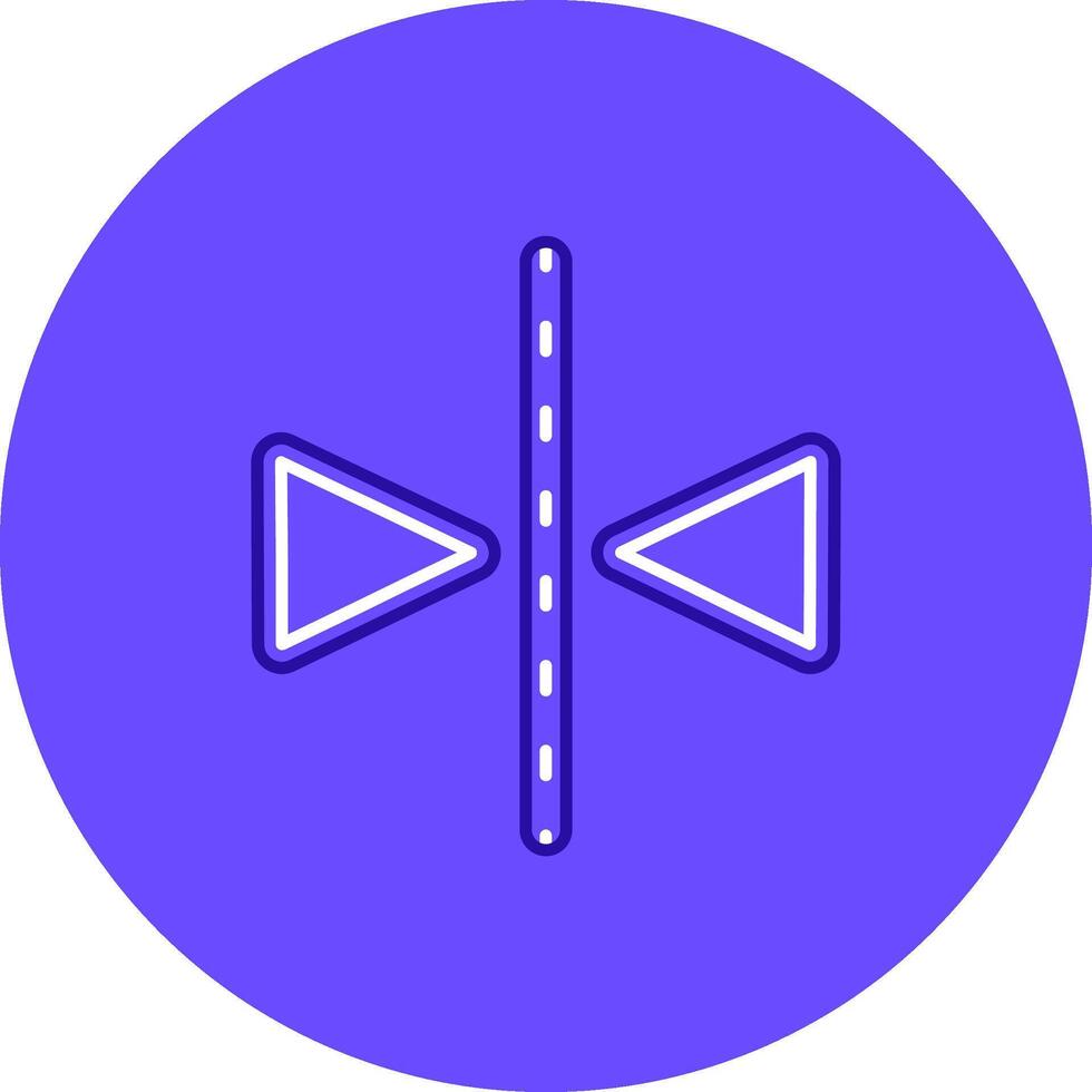 Flip Duo tune color circle Icon vector