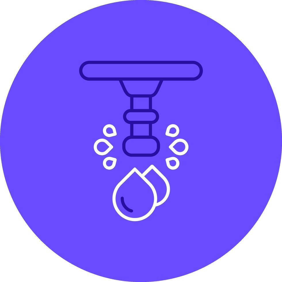 Water Duo tune color circle Icon vector
