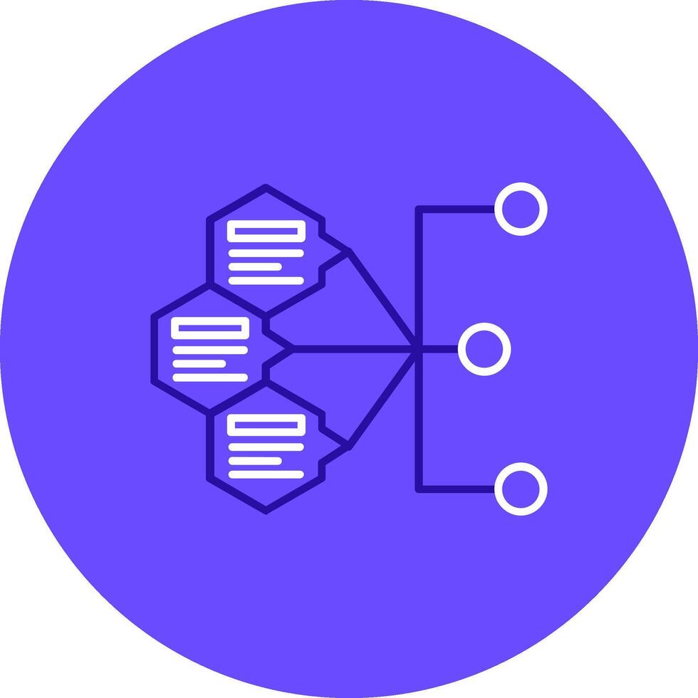 Index Duo tune color circle Icon vector
