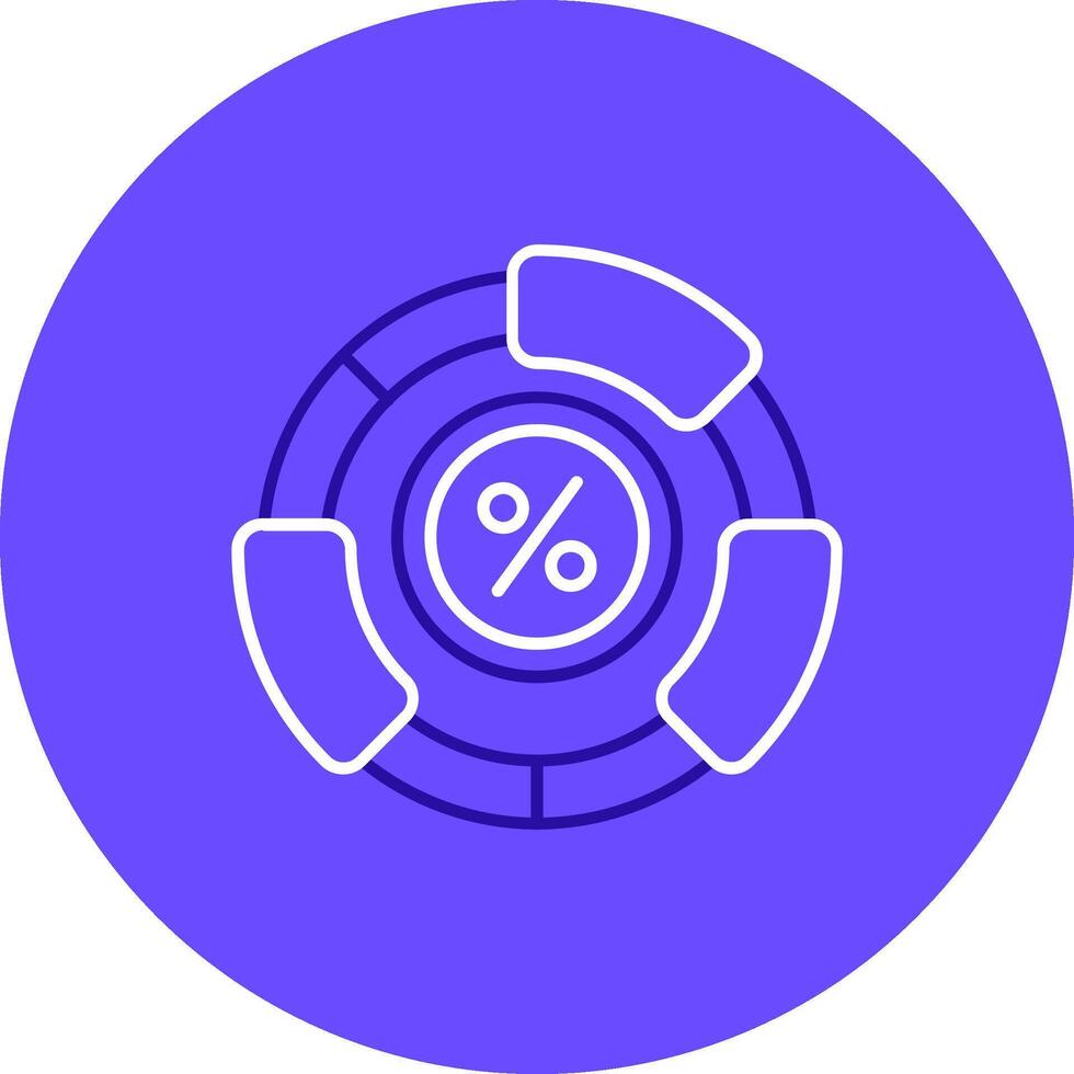 Ratio Duo tune color circle Icon vector