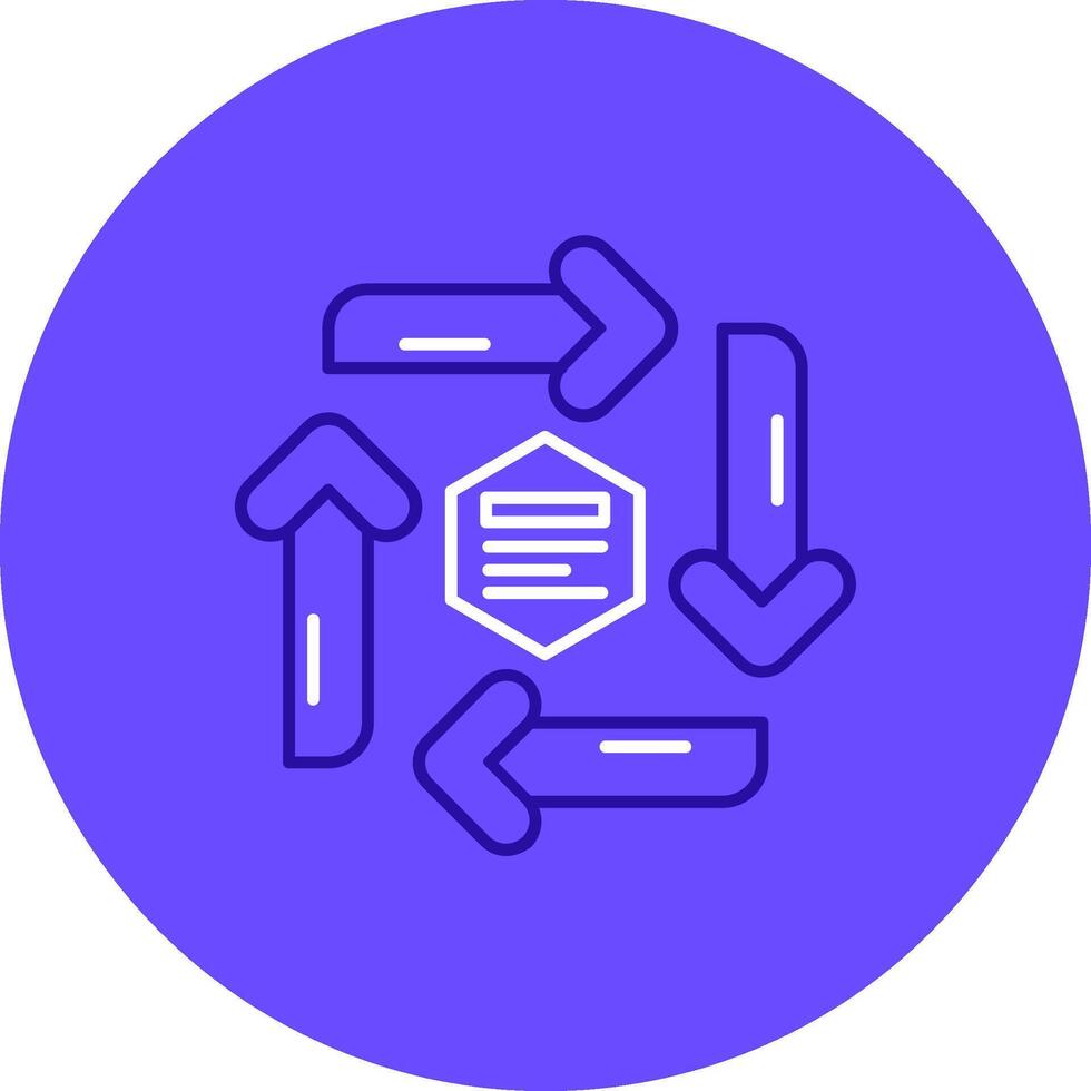 Infographic elements Duo tune color circle Icon vector