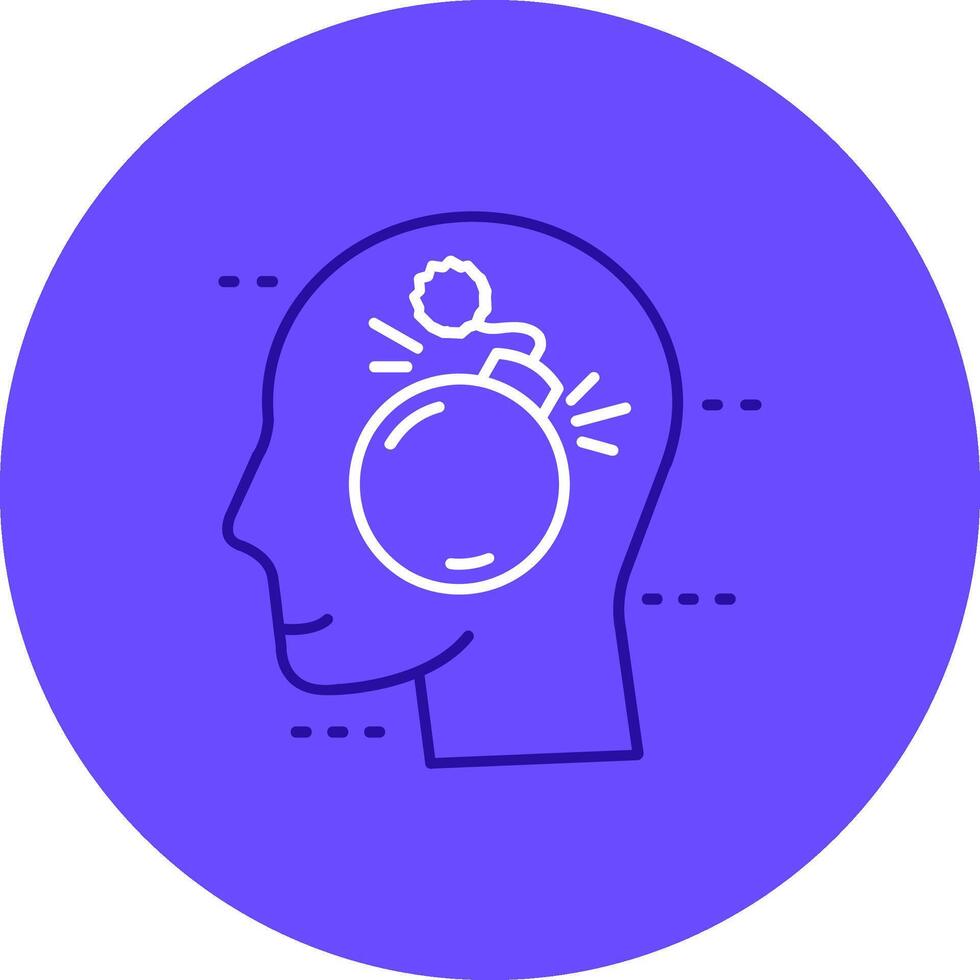 Bomb Duo tune color circle Icon vector