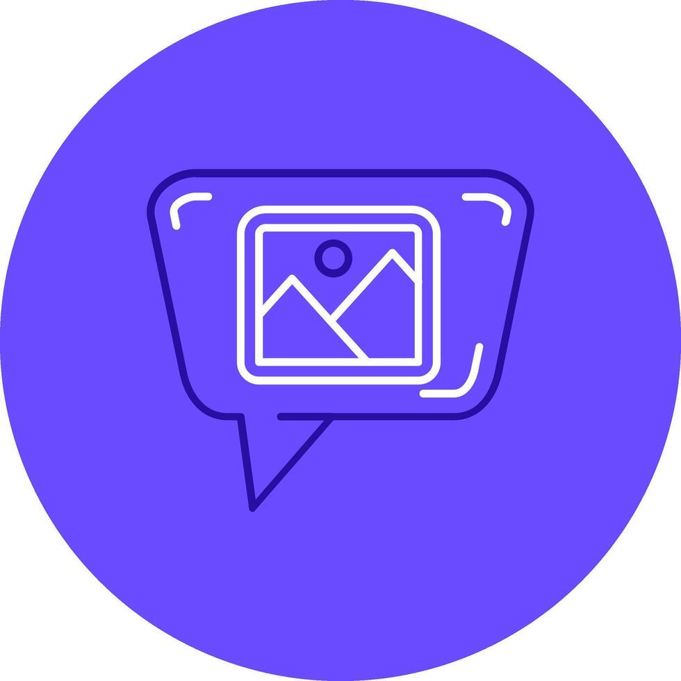 Image Duo tune color circle Icon vector
