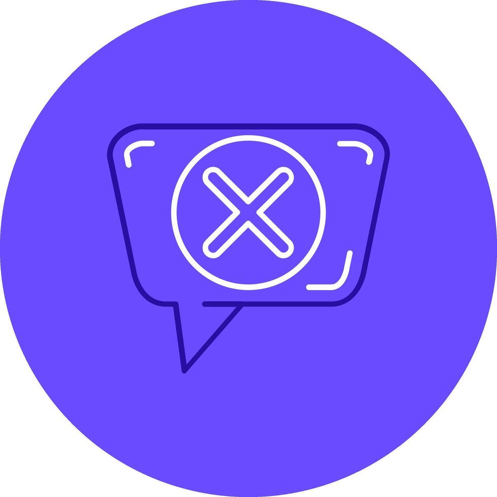 Cross mark Duo tune color circle Icon vector