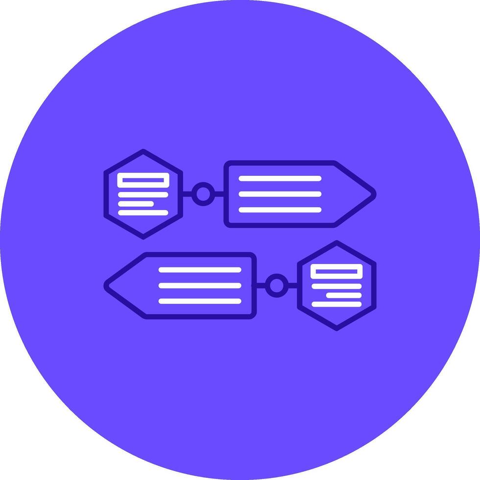Infographic elements Duo tune color circle Icon vector