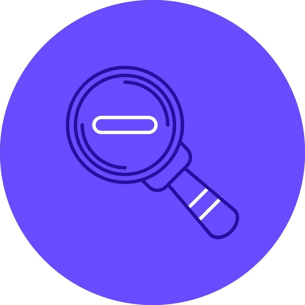 Zoom out Duo tune color circle Icon vector
