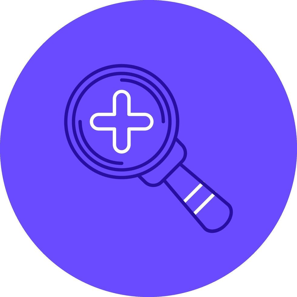 Zoom in Duo tune color circle Icon vector