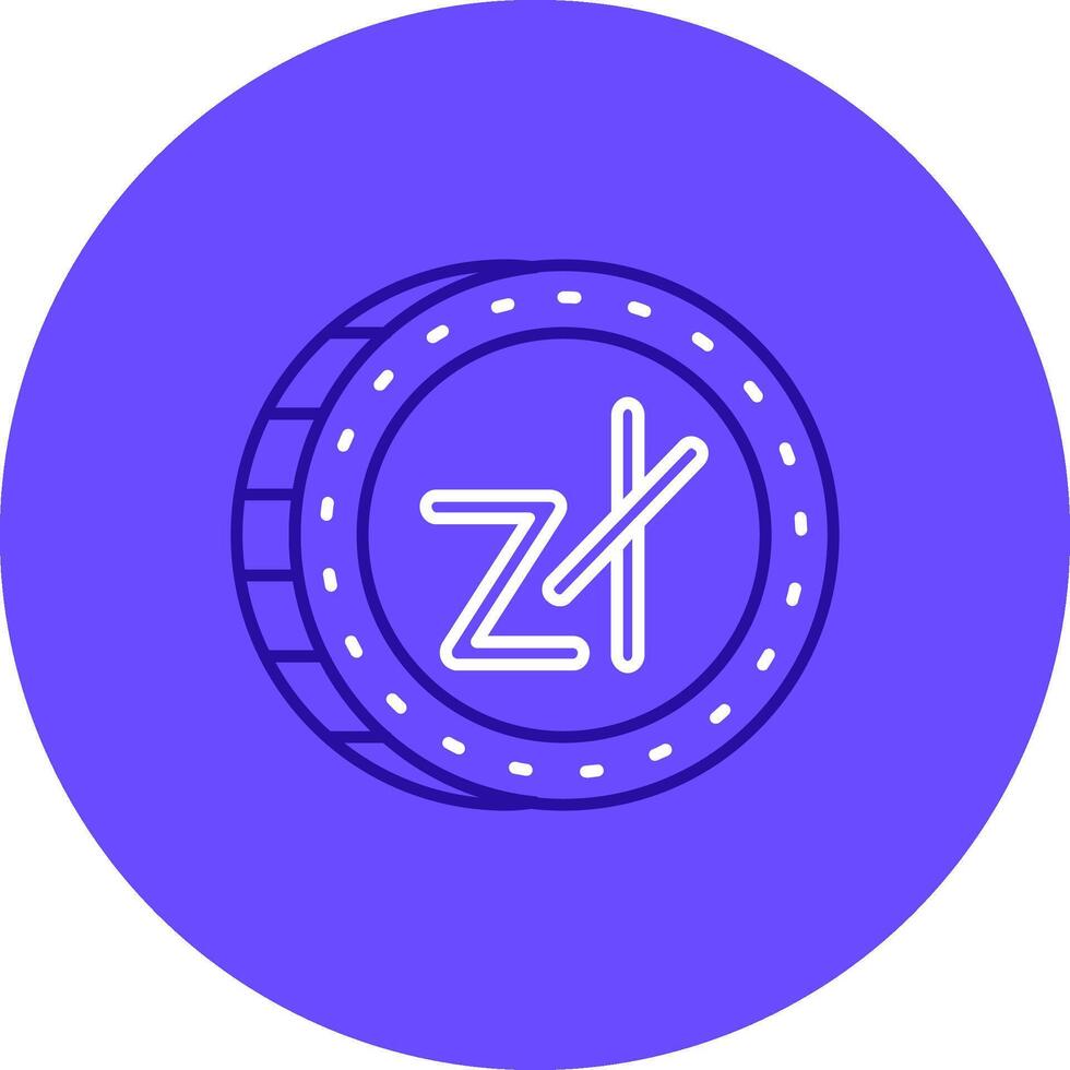 Zloty Duo tune color circle Icon vector