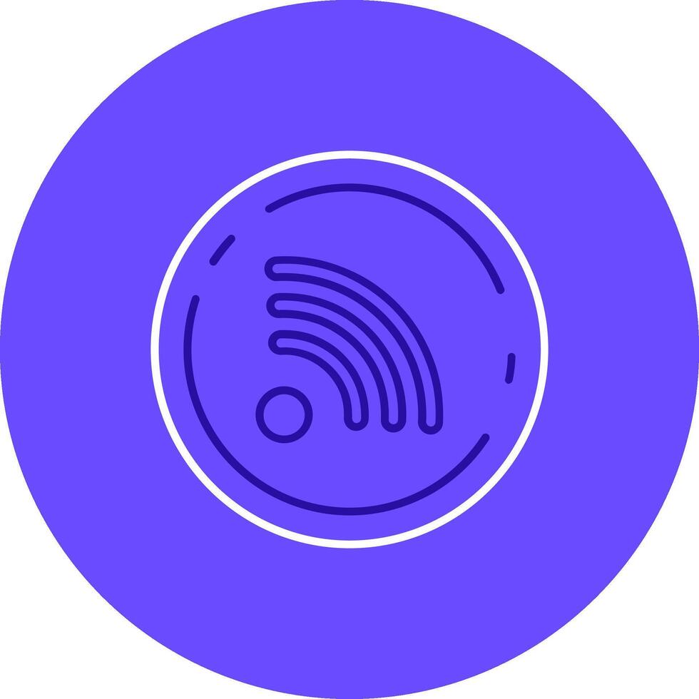 Rss Duo tune color circle Icon vector